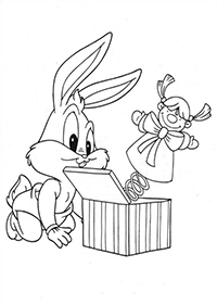 Baby Looney Tunes - Kleurplaat001