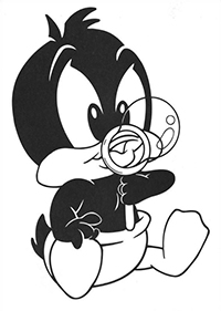 Baby Looney Tunes - Kleurplaat011