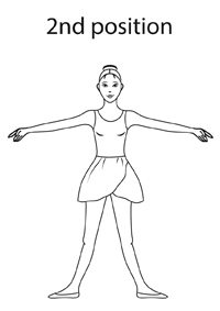 Ballet - Kleurplaat015