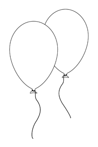 Ballonnen - Kleurplaat001