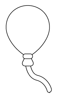 Ballonnen - Kleurplaat007
