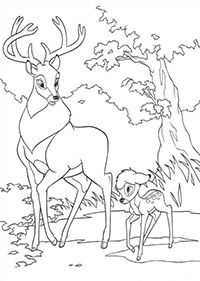 Bambi - Kleurplaat012