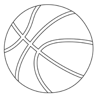 Basketbal - Kleurplaat004