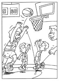 Basketbal - Kleurplaat005