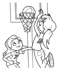 Basketbal - Kleurplaat008