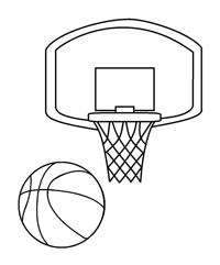 Basketbal - Kleurplaat019