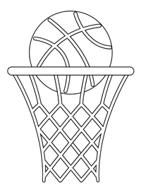 Basketbal - Kleurplaat022