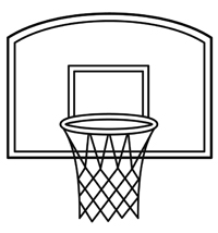 Basketbal - Kleurplaat023