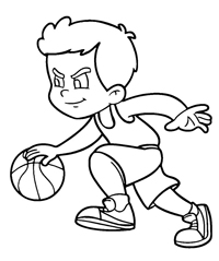 Basketbal - Kleurplaat032