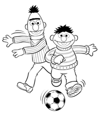 Bert En Ernie - Kleurplaat008