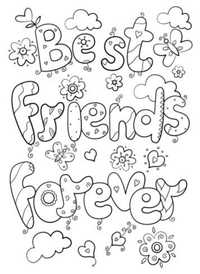 Bff Best Friends Forever - Kleurplaat008