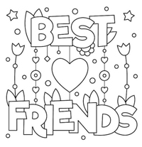 Bff Best Friends Forever - Kleurplaat014