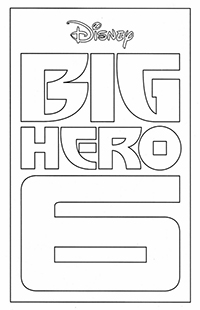 Big Hero 6 - Kleurplaat006
