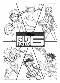 Big Hero 6 - Kleurplaat013