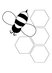 Bijen En Wespen - Kleurplaat010