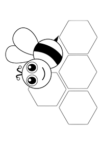 Bijen En Wespen - Kleurplaat011