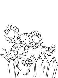 Bloemen - Kleurplaat015