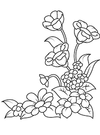 Bloemen - Kleurplaat018