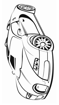 Bugatti - Kleurplaat002