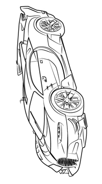 Bugatti - Kleurplaat003