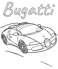 Bugatti - Kleurplaat007