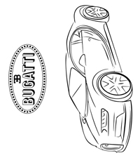 Bugatti - Kleurplaat009