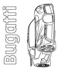Bugatti - Kleurplaat010