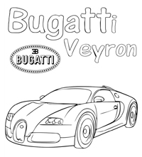 Bugatti - Kleurplaat011