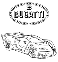 Bugatti - Kleurplaat012