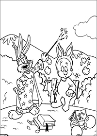 Bugs Bunny - Kleurplaat008