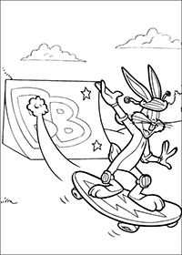 Bugs Bunny - Kleurplaat009