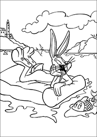 Bugs Bunny - Kleurplaat011