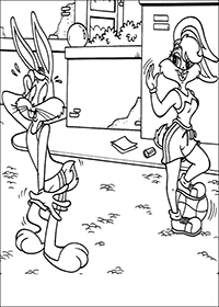 Bugs Bunny - Kleurplaat024