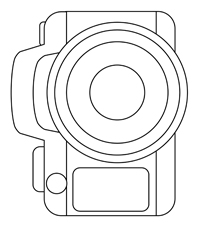 Camera - Kleurplaat002
