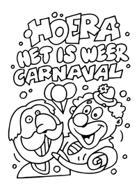 Carnaval - Kleurplaat008