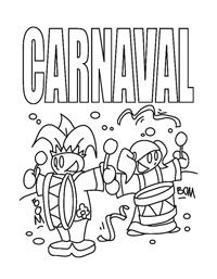 Carnaval - Kleurplaat023