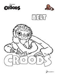 Croods - Kleurplaat002