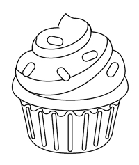 Cupcake - Kleurplaat003