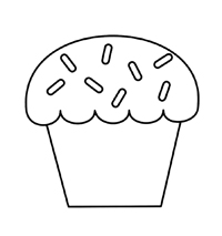 Cupcake - Kleurplaat005