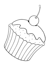 Cupcake - Kleurplaat006