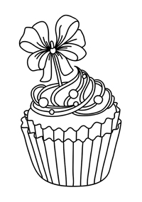 Cupcake - Kleurplaat013