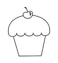 Cupcake - Kleurplaat017