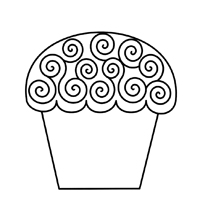 Cupcake - Kleurplaat019