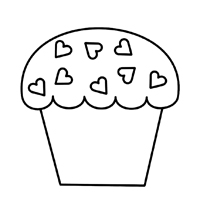 Cupcake - Kleurplaat020