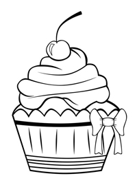 Cupcake - Kleurplaat021