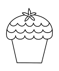 Cupcake - Kleurplaat022
