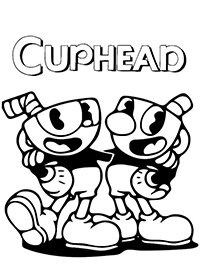 Cuphead Show - Kleurplaat009