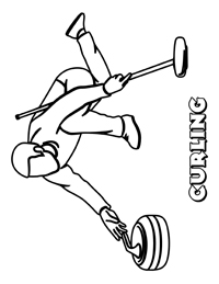 Curling - Kleurplaat001