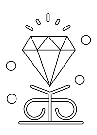 Diamant - Kleurplaat013