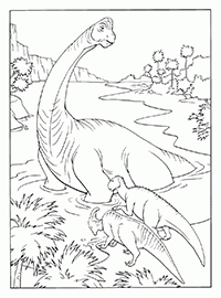 Dinosaurussen - Kleurplaat004